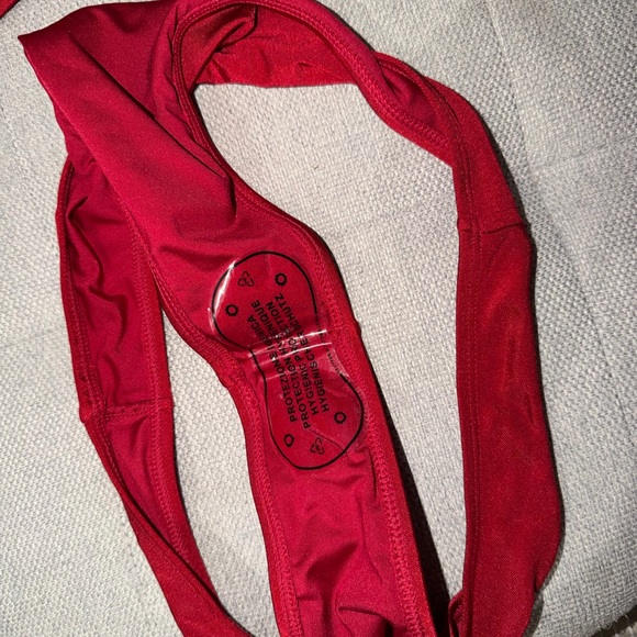 Red Bandeau Bikini Set - Picture 4 of 5